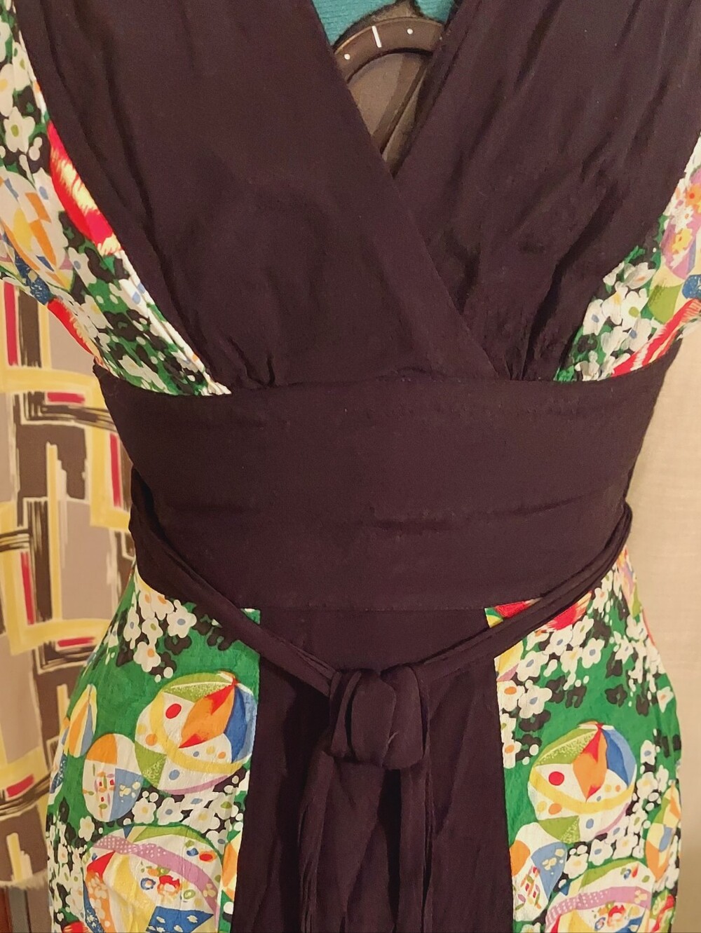 Trashy Diva Green Kimono Obi - Picture 2 of 10